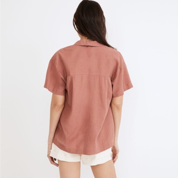 Madewell Linen Blend Camp Shirt - Vintage Quartz - Picture 5 of 5